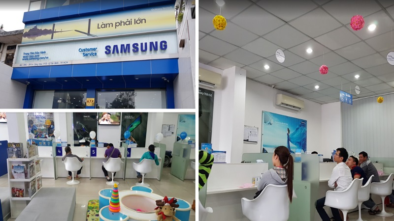 Hướng dẫn gửi máy đến trung tâm bảo hành Samsung gần nhất